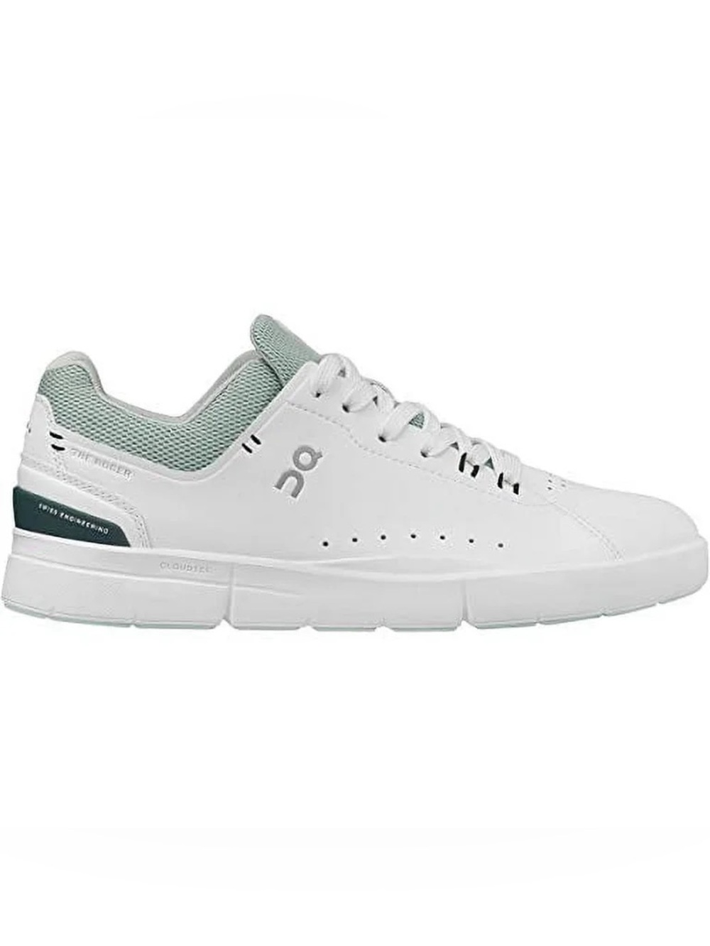 On Cloud. The Roger Advantage. White/Juniper. Size 6.5.